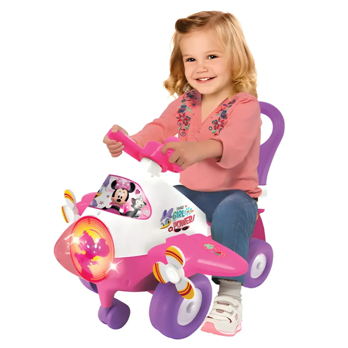 Aeroplano Minnie Cavalcabile per Bambini Primi Passi Licenza Disney
