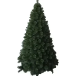 Albero di Natale Alto 180 cm Folto Verde Base 124 cm Rami Realistici