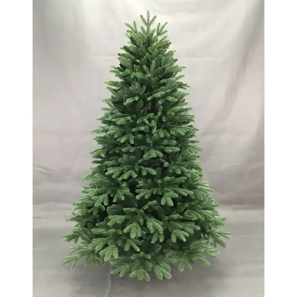 Albero di Natale 180 cm Verde PE PVC Effetto Realistico Base 124 cm
