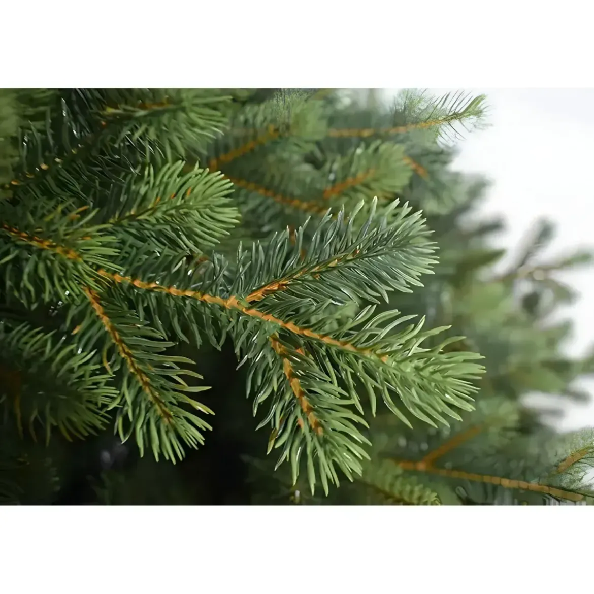 Albero di Natale 180 cm Verde PE PVC Effetto Realistico Base 124 cm