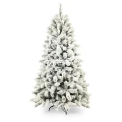 Albero di Natale Innevato Altezza 240 cm Artificiale Rami in PVC