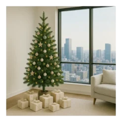 Albero di Natale Pino Verde Folto Alto 210 cm Realistico