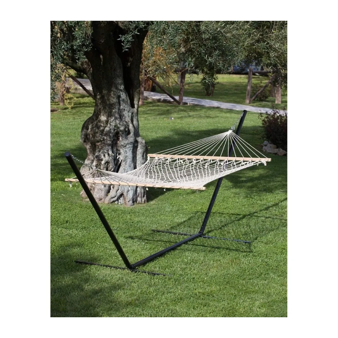 Amaca a Rete da Giardino Due Posti Letto Sospesa Campeggio Veranda Relax Esterno