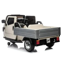 Ape Car Piaggio Elettrica per Bambini Beige con Ruote EVA e Telecomando