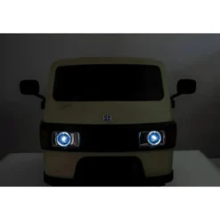 Ape Car Piaggio Elettrica per Bambini Beige con Ruote EVA e Telecomando