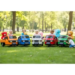 Ape Car Piaggio Elettrica per Bambini Beige con Ruote EVA e Telecomando