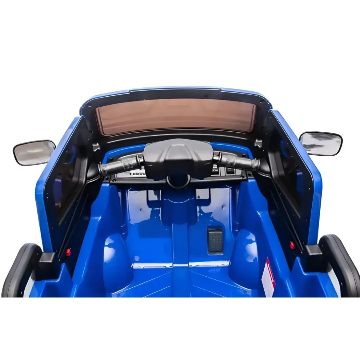 Ape Car Piaggio Elettrica per Bambini Blu con Ruote EVA e Telecomando