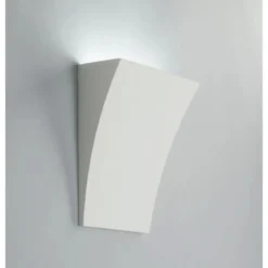 Applique da Interno Lampada Bianca Verniciabile Luce da Parete Intec