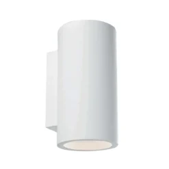 Applique da Parete in Gesso Lampada a Muro Verniciabile per Interno