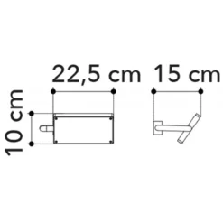 Applique Oro da Interno Regolabile a LED Lampada Orientabile a Muro Intec