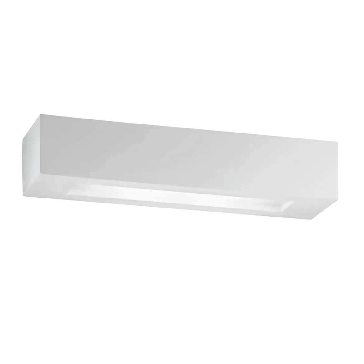 Applique Rettangolare Lampada a Muro Verniciabile Luce da Parete Intec