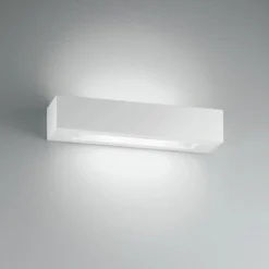 Applique Rettangolare Luce da Parete Intec Lampada a Muro Verniciabile