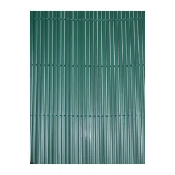 2 Arella Doppia in Bamboo PVC Recinzione 3x2 Ombreggiante Verde Plastica