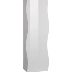 Armadio 1 Anta 190 Mobile con Mensole Design Originale Bianco per Ingresso