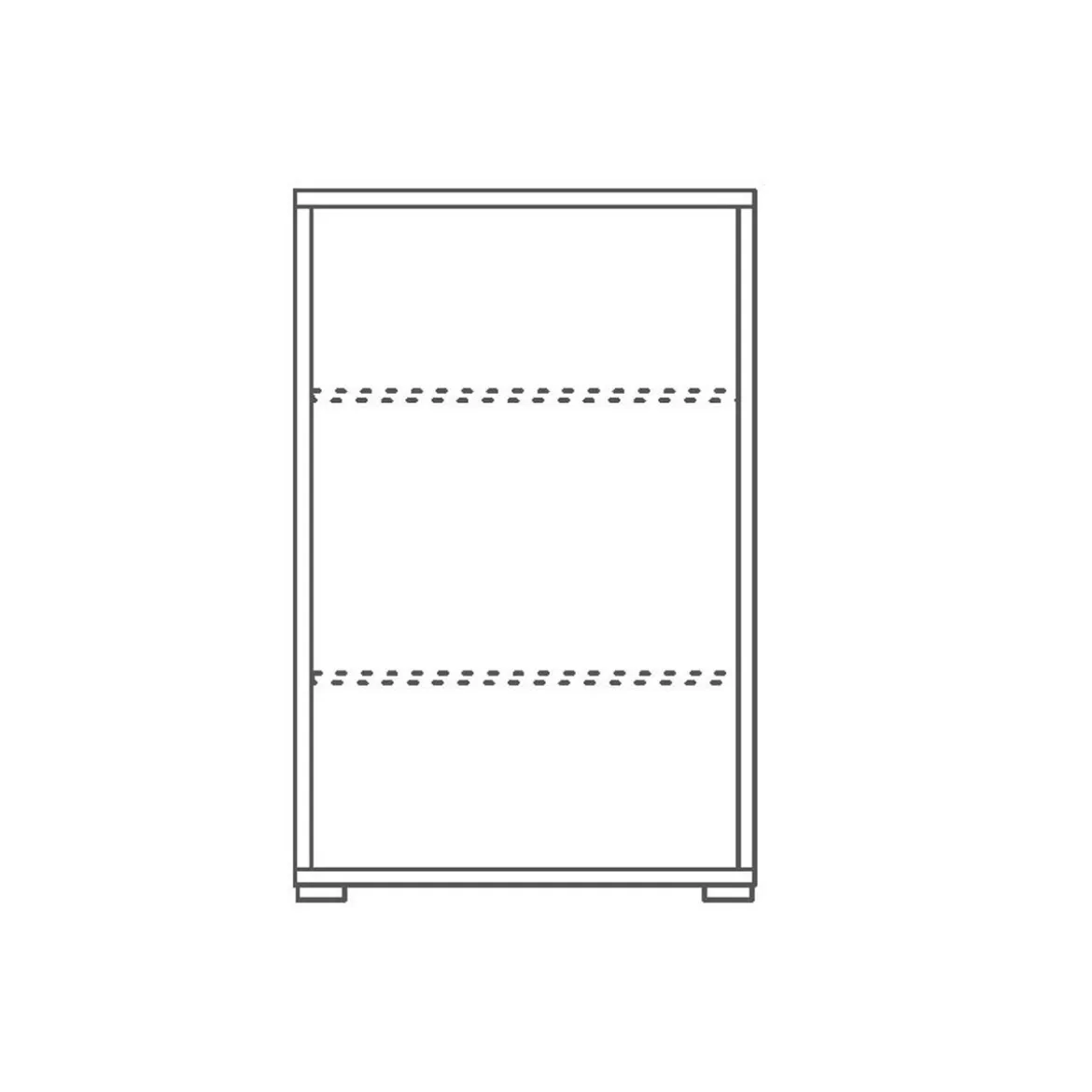 Armadio 2 Ante Ossido Bianco Nero Credenza Multiuso con Ripiani Mobile
