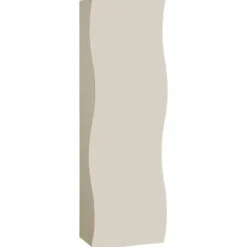 Armadio con 1 Anta Battente e Asta Appendiabiti Beige Cachemire
