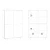 Armadio Credenza Madia Ripiani 4 Ante Soggiorno Bianco Mobile Ingresso