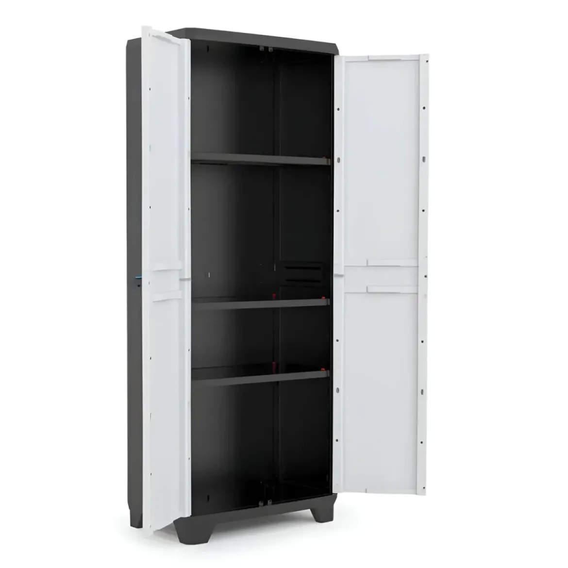 Armadio Keter Linear Resina 3 Piani Regolabili Esterno 68x39x173 cm Grigio