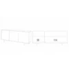 Armadio Mobile 3 Ante Bianco Marmo Contenitore Buffet Soggiorno Credenza