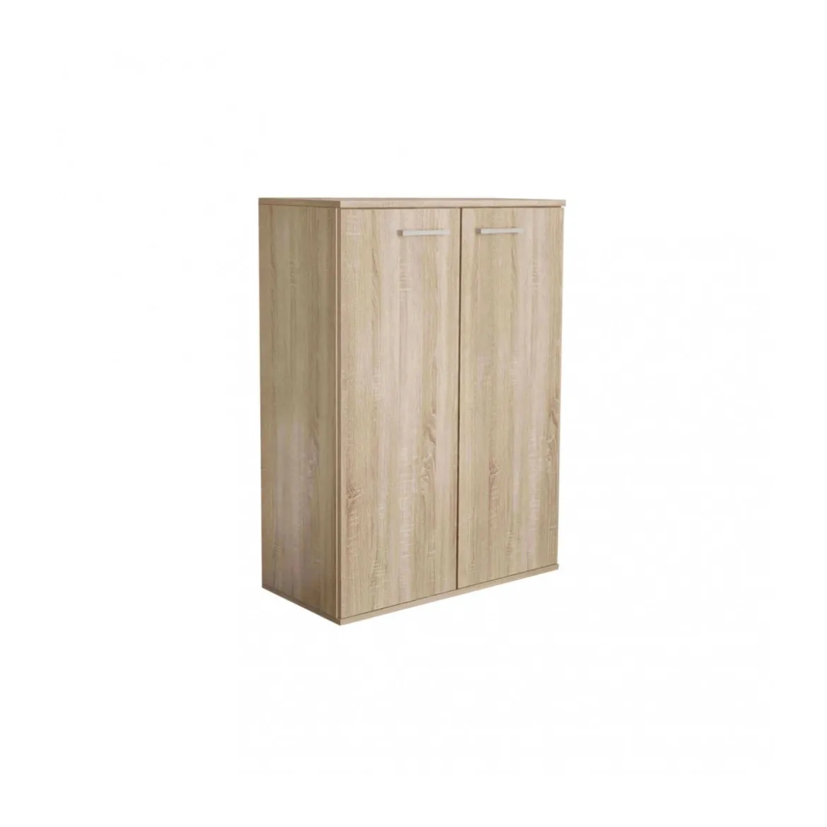 Armadio Mobiletto Multiuso Quercia Chiaro In Legno Mobile 2 Ante