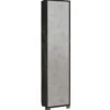 Armadio Nero Cemento Colonna 1 Anta 190 Ripiani Ufficio Mobile Multiuso