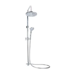 Asta Saliscendi Doccia con Soffione Deviatore Set Completo Sistema Colonna Bagno