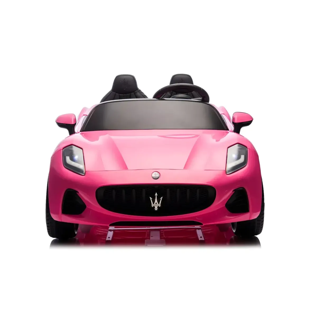 Auto Elettrica Bambini Maserati Folgore 2 Posti 12V Rosa Doppio Motore