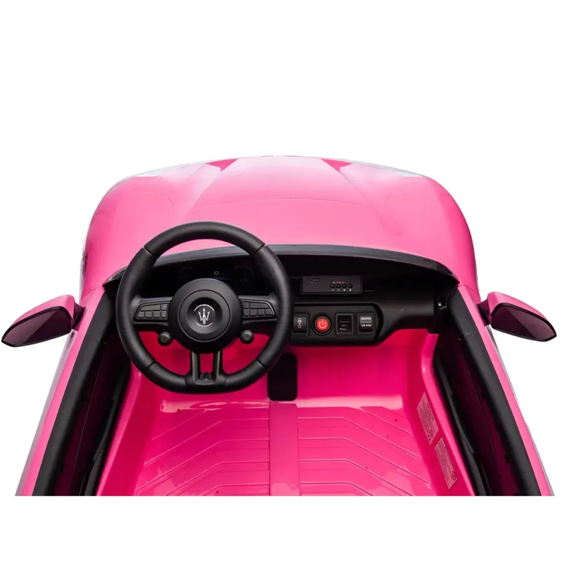 Auto Elettrica Bambini Maserati Folgore 2 Posti 12V Rosa Doppio Motore