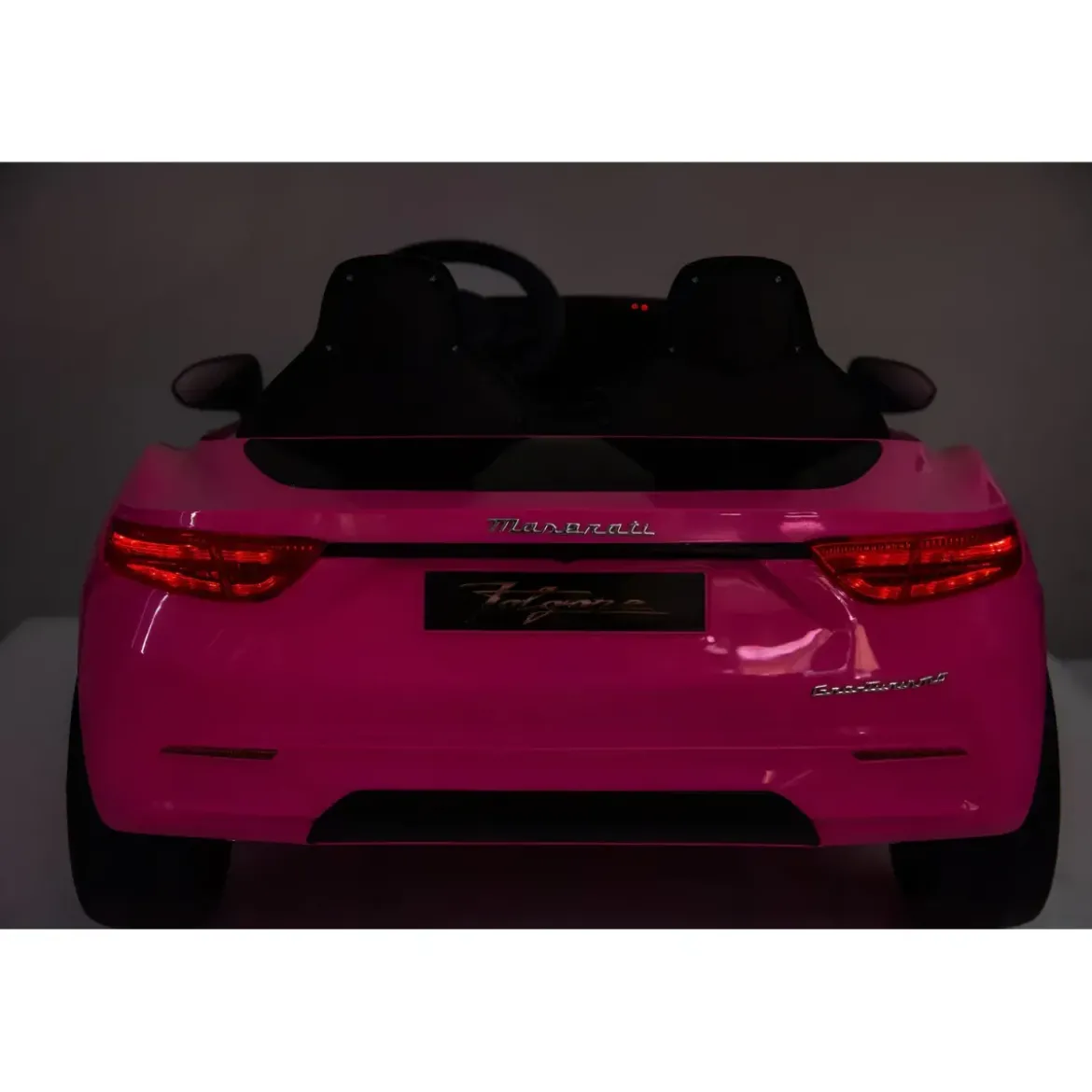 Auto Elettrica Bambini Maserati Folgore 2 Posti 12V Rosa Doppio Motore