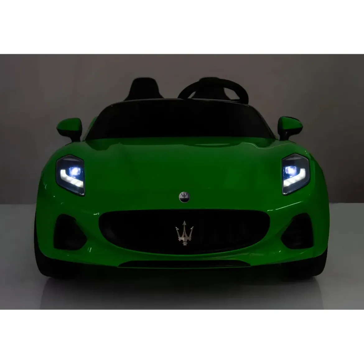 Auto Elettrica Bambini Maserati Folgore 2 Posti 12V Verde Doppio Motore
