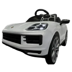Auto Elettrica per Bambini Porsche Cayenne 12V Bianco Telecomando