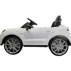 Auto Elettrica per Bambini Porsche Cayenne 12V Bianco Telecomando