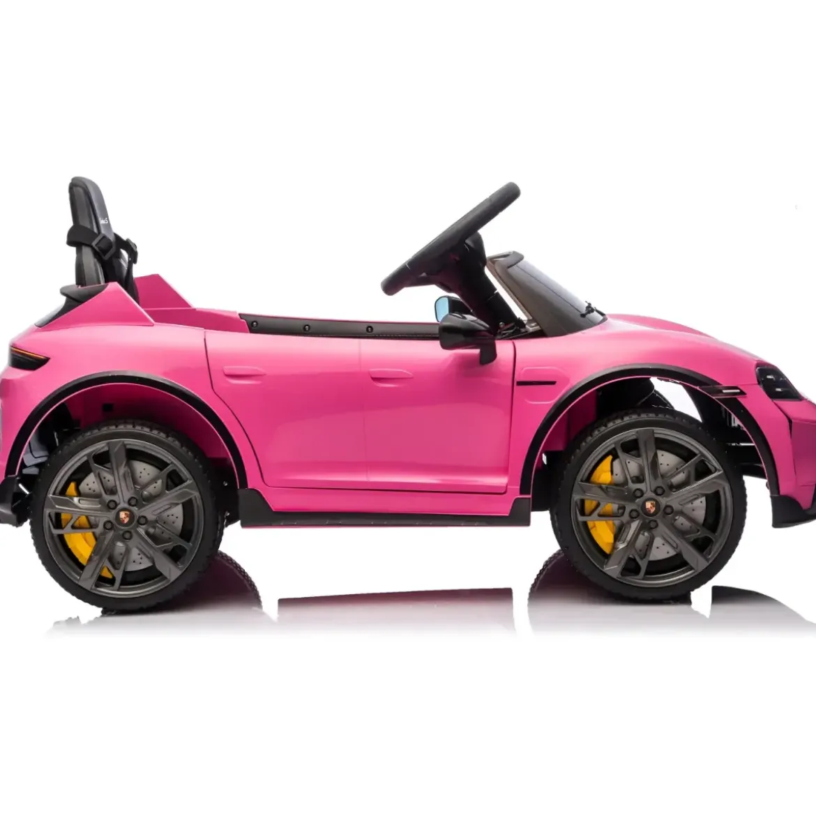 Auto Elettrica per Bambini Porsche Taycan 12V Rosa Telecomando