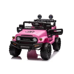 Auto Elettrica per Bambini Toyota Cruiser Fuoristrada Macchina Rosa