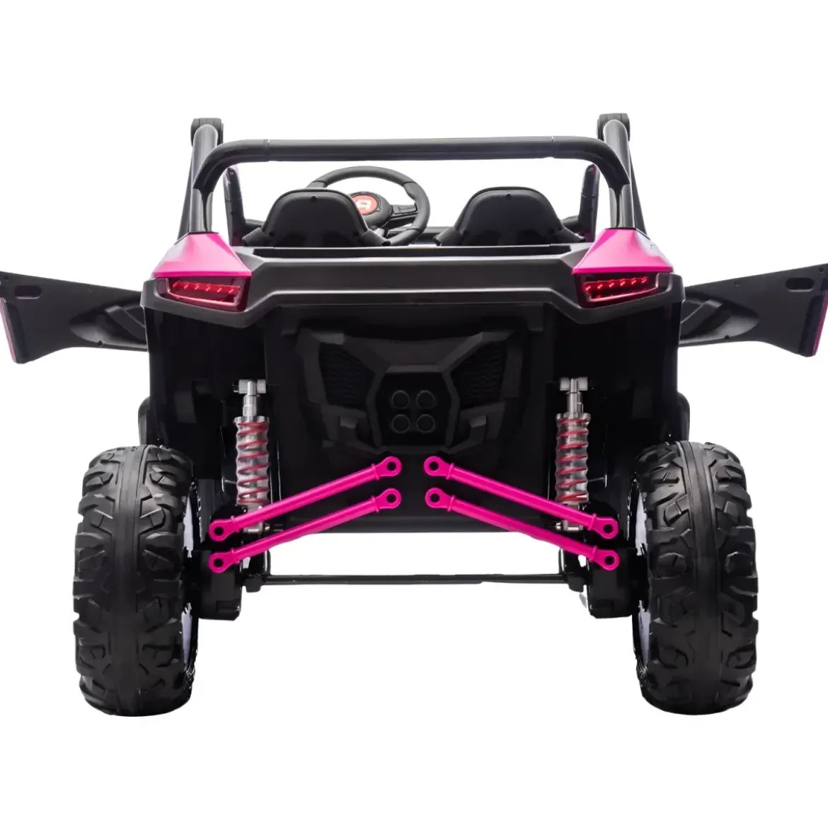 Auto Elettrica 24V per Bambini Due Posti Rosa Fuoristrada UTV