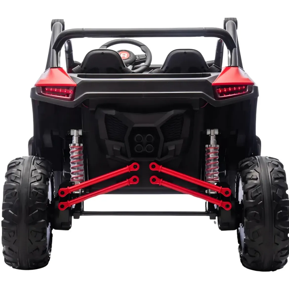 Auto Elettrica 24V per Bambini Due Posti Rosso Fuoristrada UTV