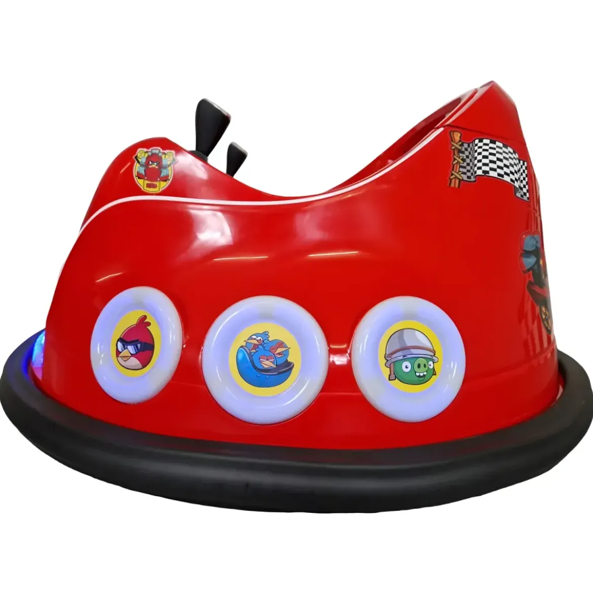 Autoscontro per Bambini Angry Birds 6V Rosso con Joystick e Telecomando