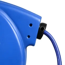 Avvolgitubo da Giardino Automatico 20m Blu da Parete Lancia Inclusa
