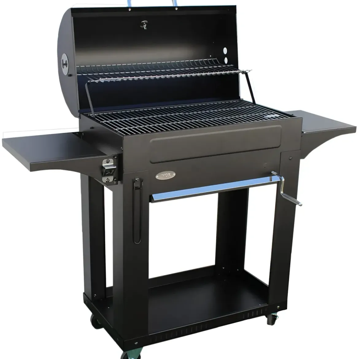 Barbecue a Carbone con Coperchio 2 Griglie BBQ Carbonella da Giardino