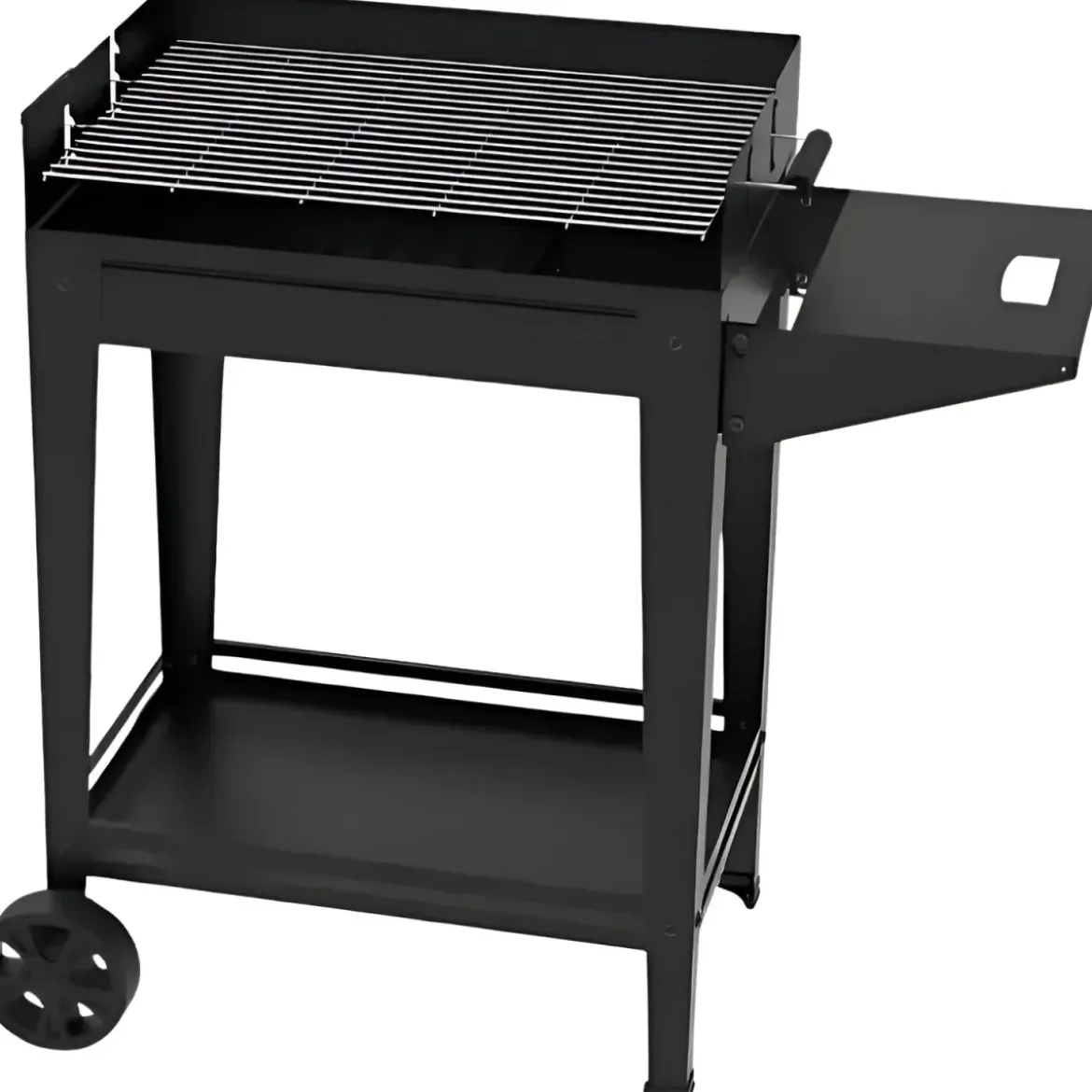 Barbecue a Carbone da Esterno con Griglia Regolabile in Acciaio Cromato