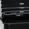 Barbecue a Carbonella da Giardino con Griglia Regolabile Paravento
