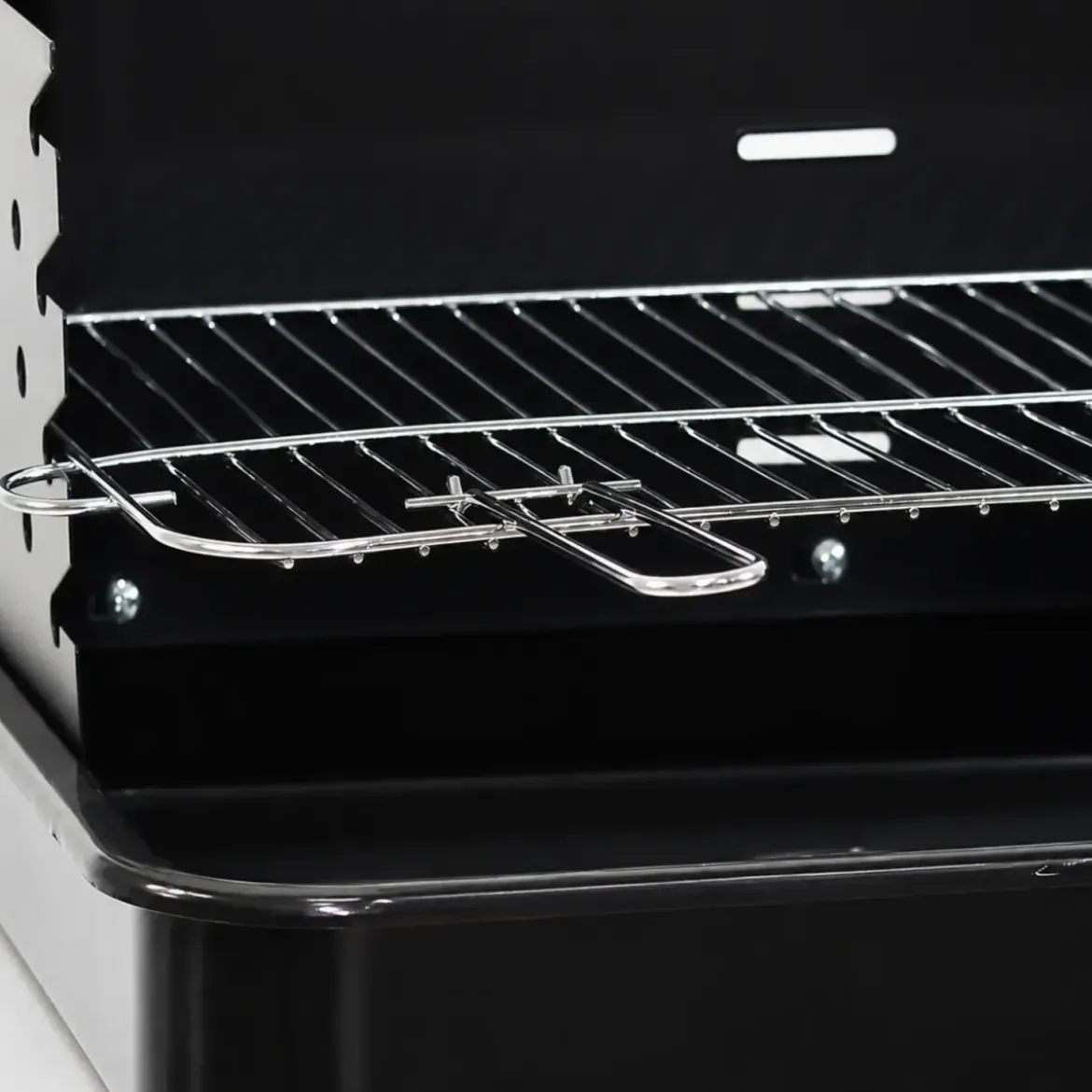 Barbecue a Carbonella da Giardino con Griglia Regolabile Paravento