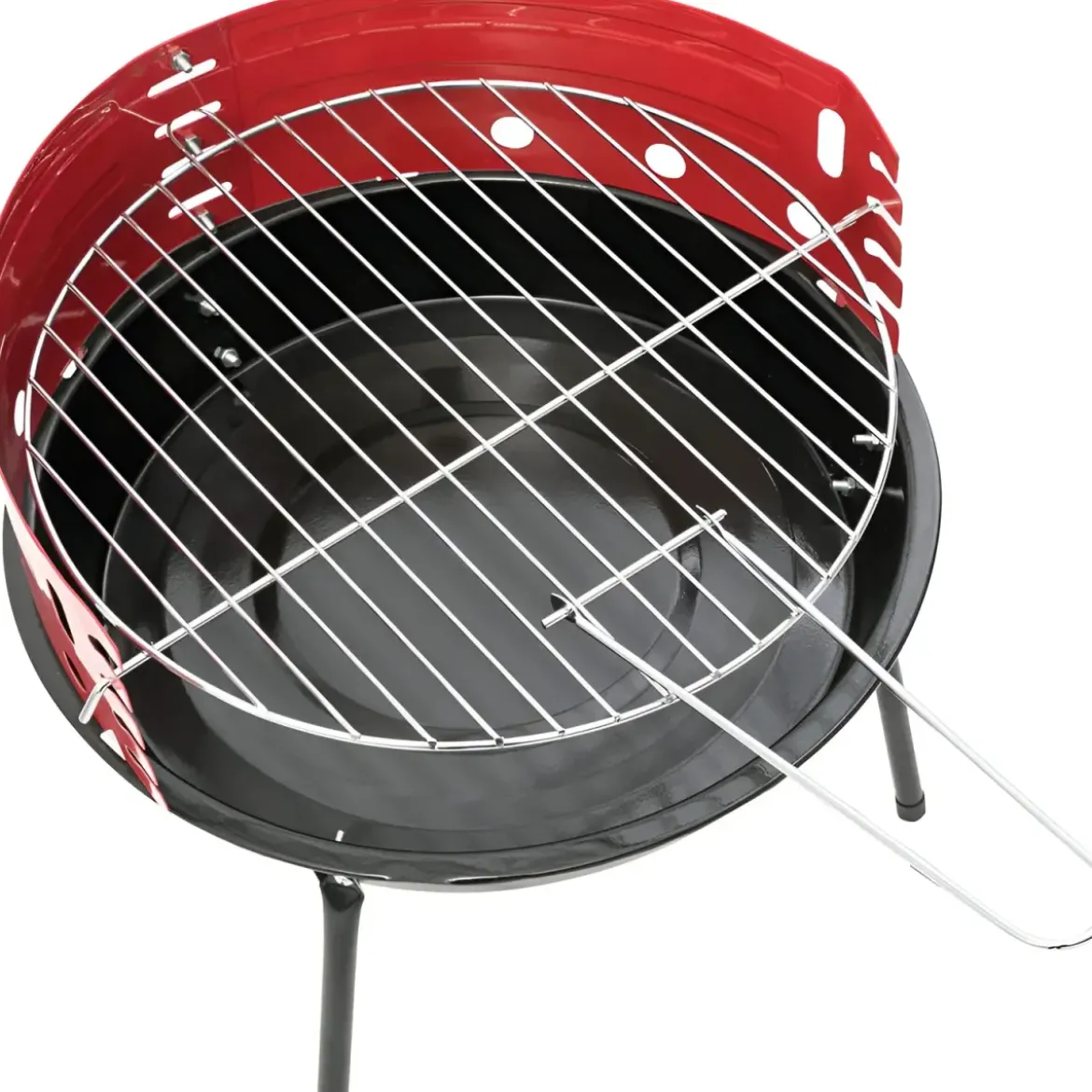 Barbecue a Carbonella Tondo da Campeggio altezza cottura 23 cm