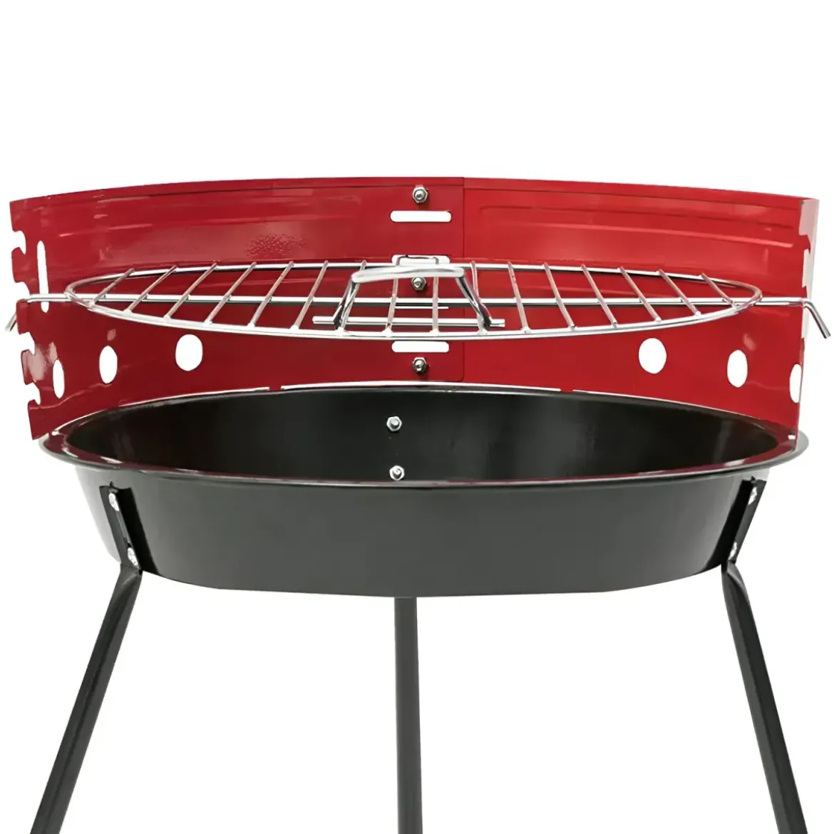 Barbecue a Carbonella Tondo da Campeggio altezza cottura 23 cm