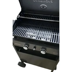 Barbecue a Gas con doppia Griglia di cottura e Forno Laterale