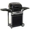 Barbecue a Gas 7.2 Kw 2 Bruciatori Griglia con Pietra Lavica BBQ da Giardino