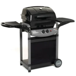 Barbecue a Gas 7.2 Kw 2 Bruciatori Griglia con Pietra Lavica BBQ da Giardino