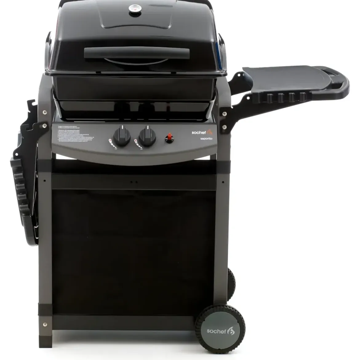 Barbecue a Gas 7.2 Kw 2 Bruciatori Griglia con Pietra Lavica BBQ da Giardino