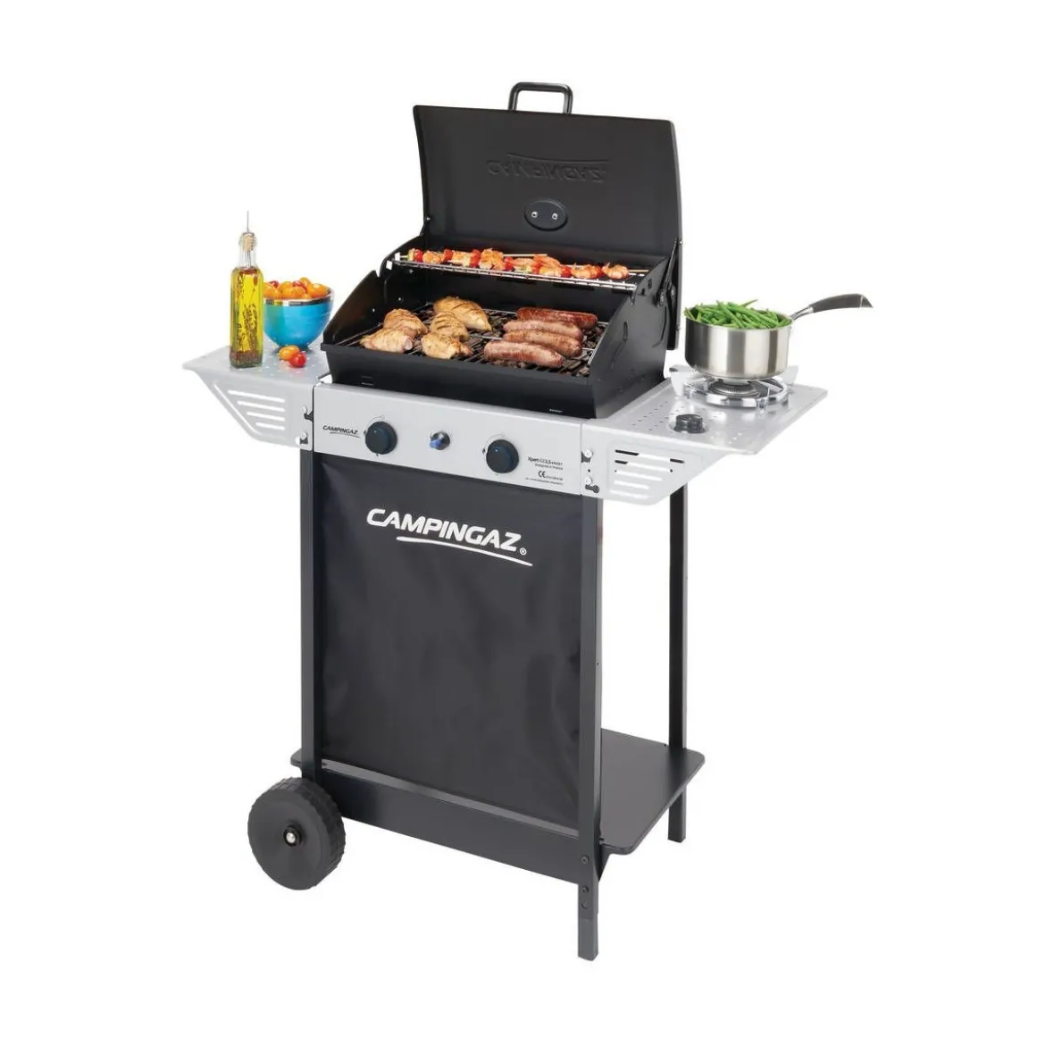 Barbecue a Gas Struttura in Acciaio con Pietra lavica da esterno