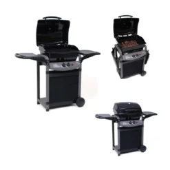 Barbecue Gas 10Kw Piu Saporillo 2 Bruciatori Acciaio Inox 50.6x35.6 Griglia